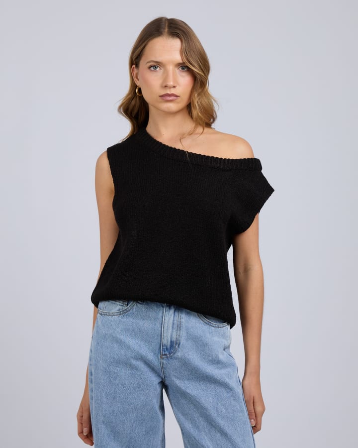 Silent Theory Solara Knit Top - Black