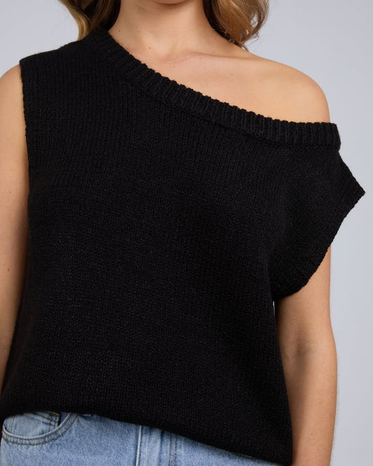 Silent Theory Solara Knit Top - Black