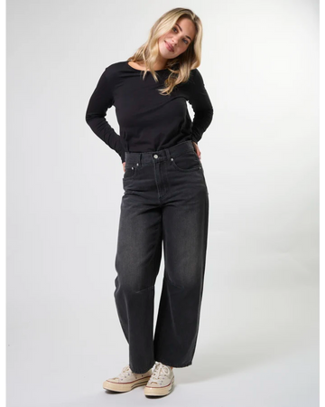 Stella + Gemma Carson Barrel Leg Jeans - Slate