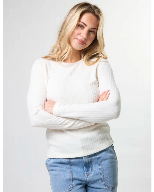 Stella + Gemma Everlay Top - Milk