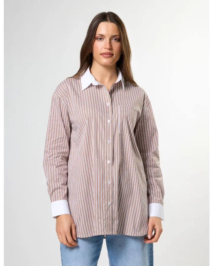 Stella + Gemma Connery Shirt - Boardroom Brown