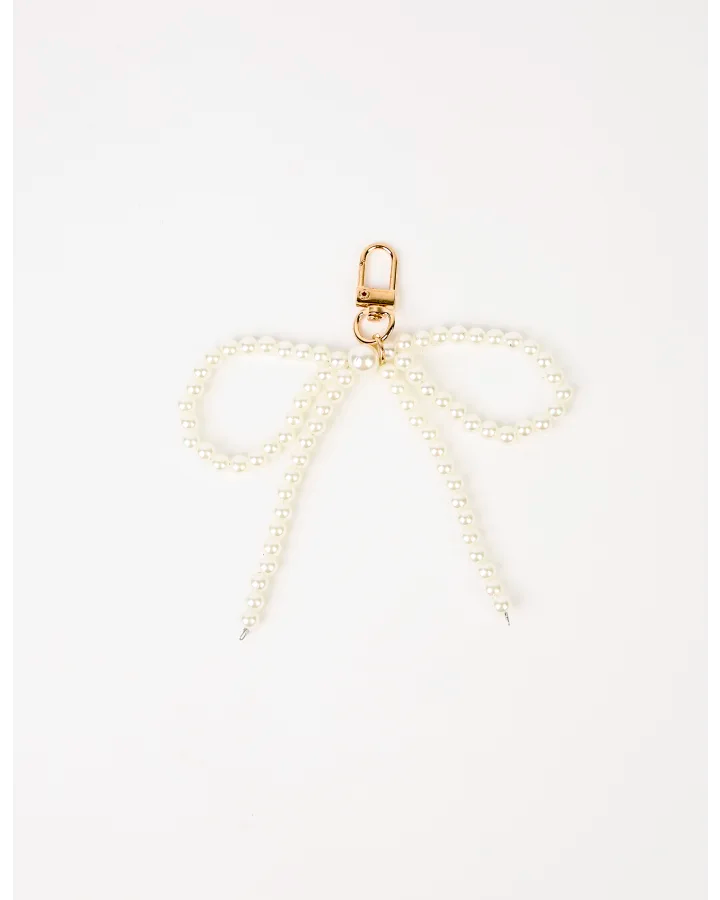 Stella + Gemma Key Chain - Pearl Bow