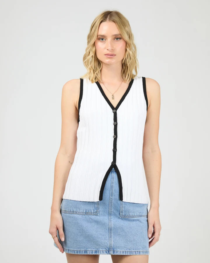 All About Eve Sigrid Top - White