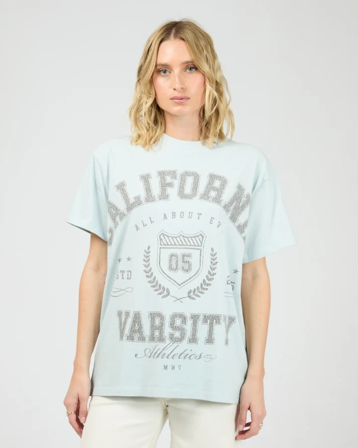 All About Eve Cali Relaxed Tee - Light Bliue