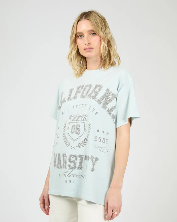 All About Eve Cali Relaxed Tee - Light Bliue