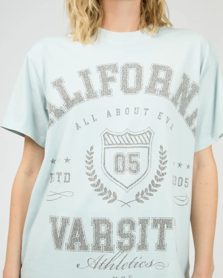 All About Eve Cali Relaxed Tee - Light Bliue