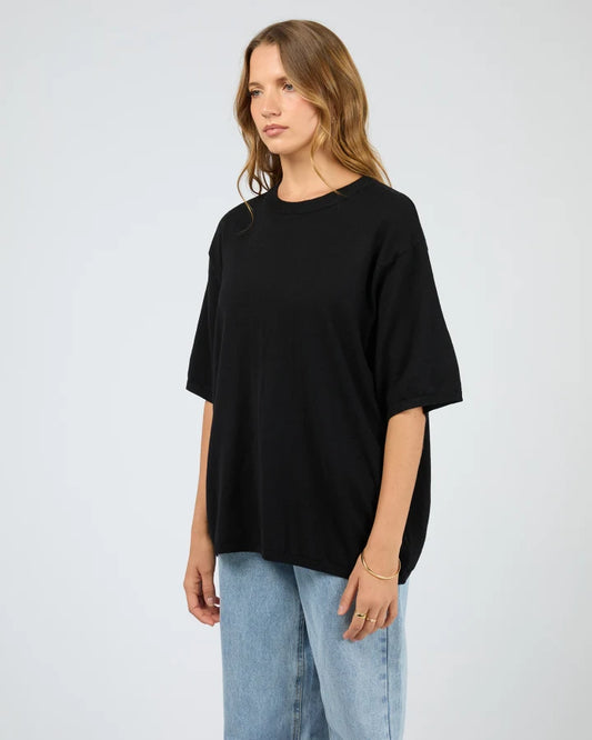 Silent Theory Ashton Knit Tee - Black
