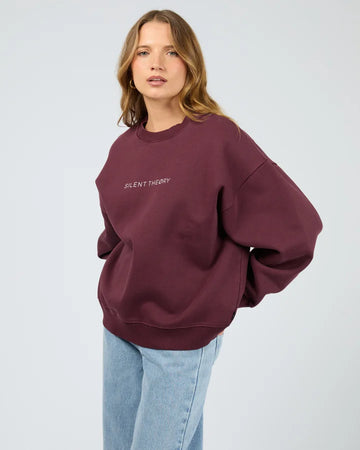 Silent Theory Logo Crew - Cherry