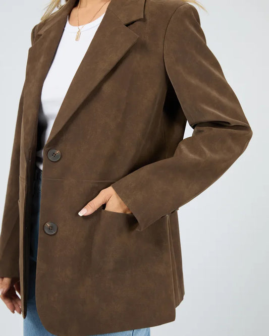 All About Eve Vanner Blazer - Coffee