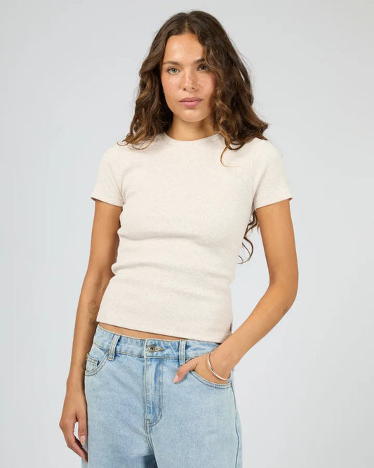 Silent Theory Bella Tee - Oatmeal