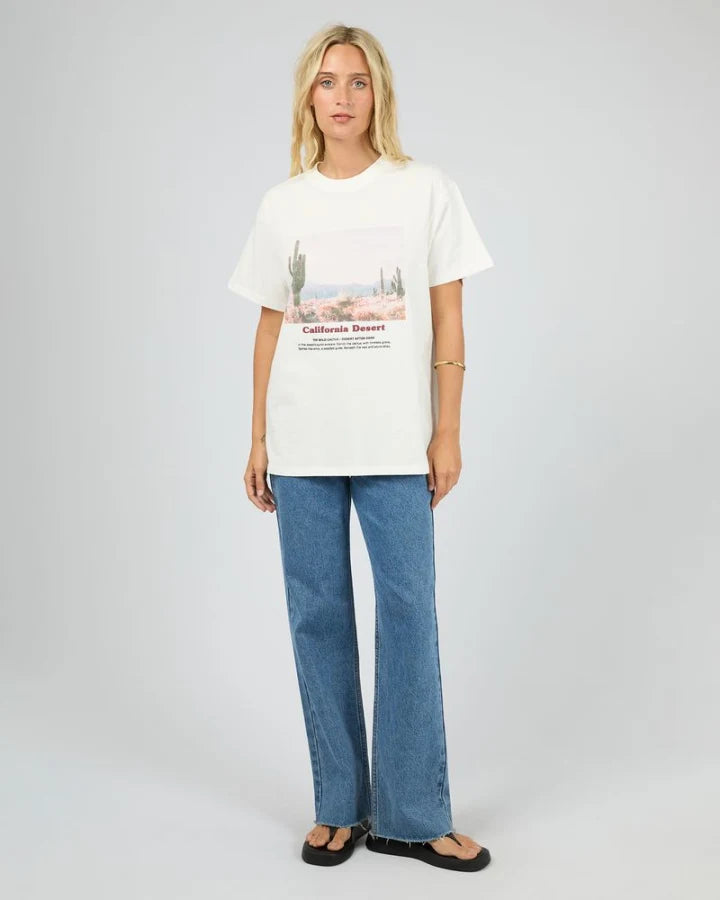All About Eve Liberty Road Relaxed Tee - White