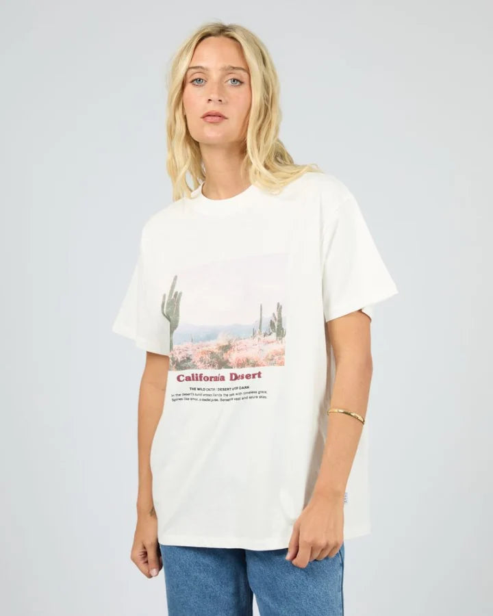 All About Eve Liberty Road Relaxed Tee - White