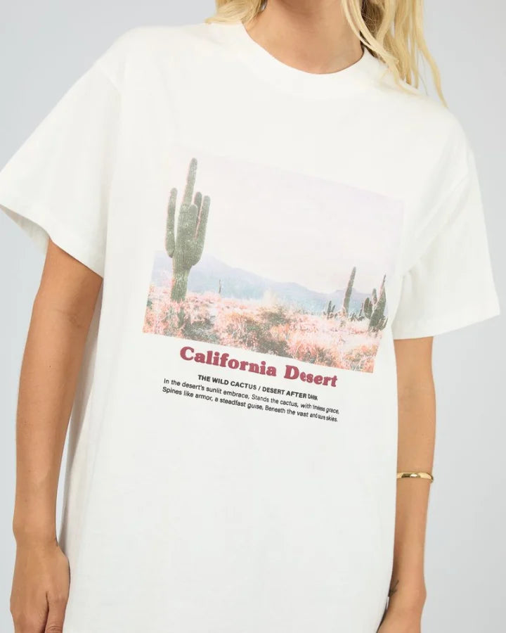 All About Eve Liberty Road Relaxed Tee - White