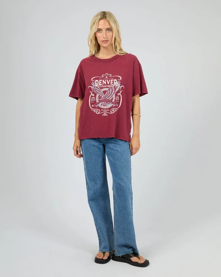 All About Eve Old West Era Tee - Wine