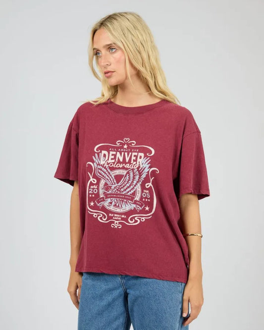 All About Eve Old West Era Tee - Wine