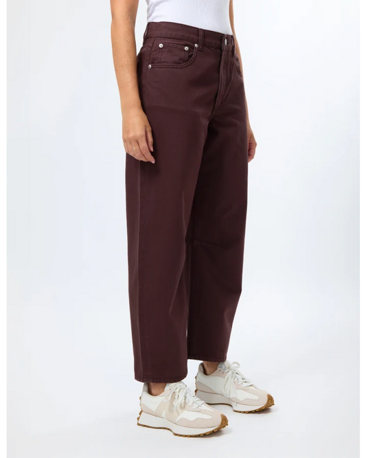 Stella + Gemma Carson Barrel Leg Jeans - Coffee