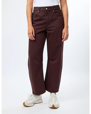 Stella + Gemma Carson Barrel Leg Jeans - Coffee