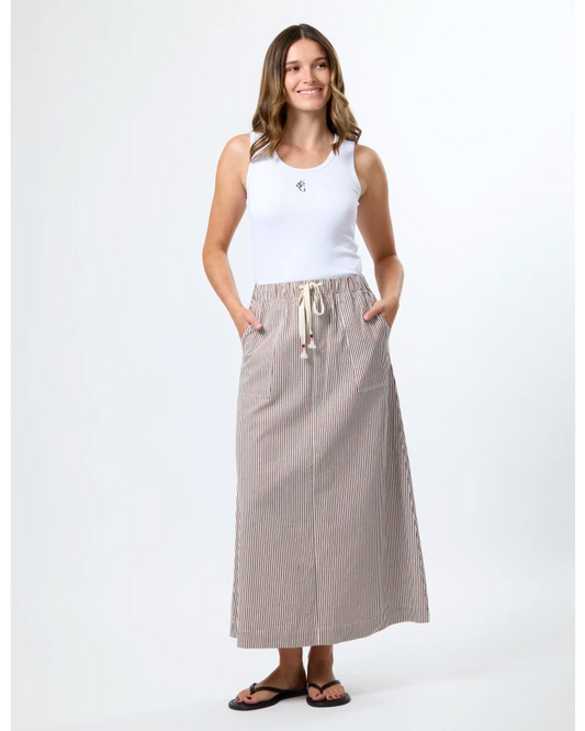 Stella + Gemma Leena Skirt - Choc Stripe