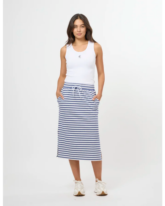 Stella + Gemma Essentials Skirt - Wisteria/White Stripe