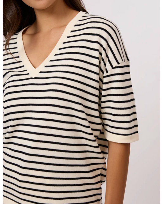 Stella + Gemma Celine Knit  - Ivory / Black