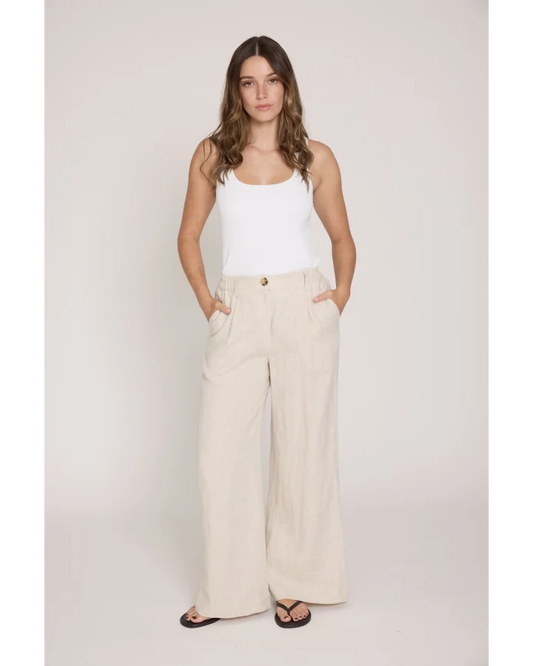 Stella + Gemma Penny Pant - Natural