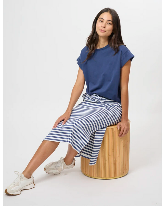 Stella + Gemma Essentials Skirt - Wisteria/White Stripe