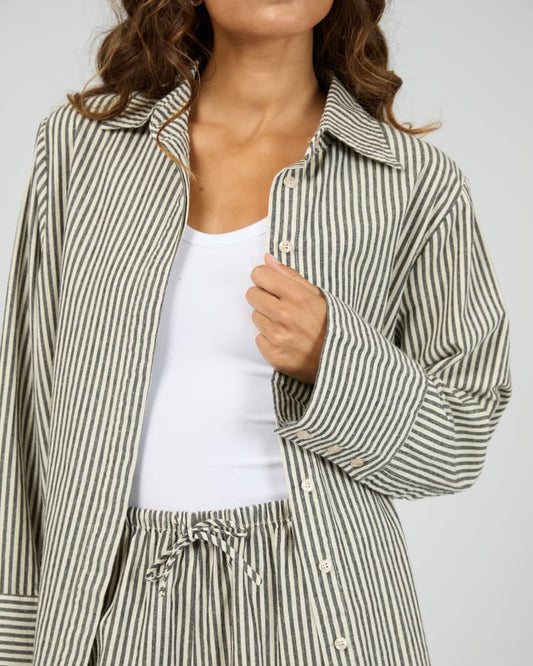 Silent Theory Sunday Shirt - Black Stripe