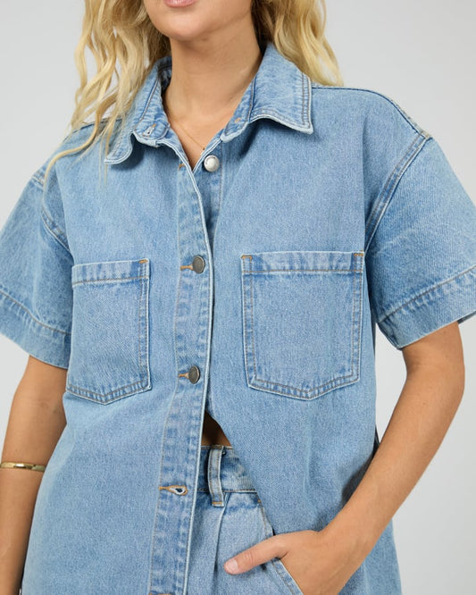 All About Eve Simi Shirt - Light Blue
