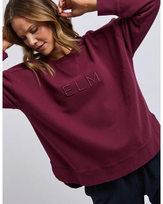 Elm Established Crew - Plum