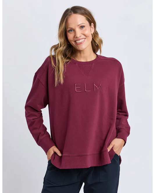 Elm Established Crew - Plum