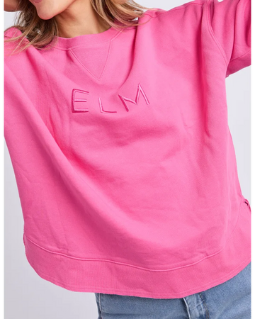 Elm Established Crew - Hot Pink