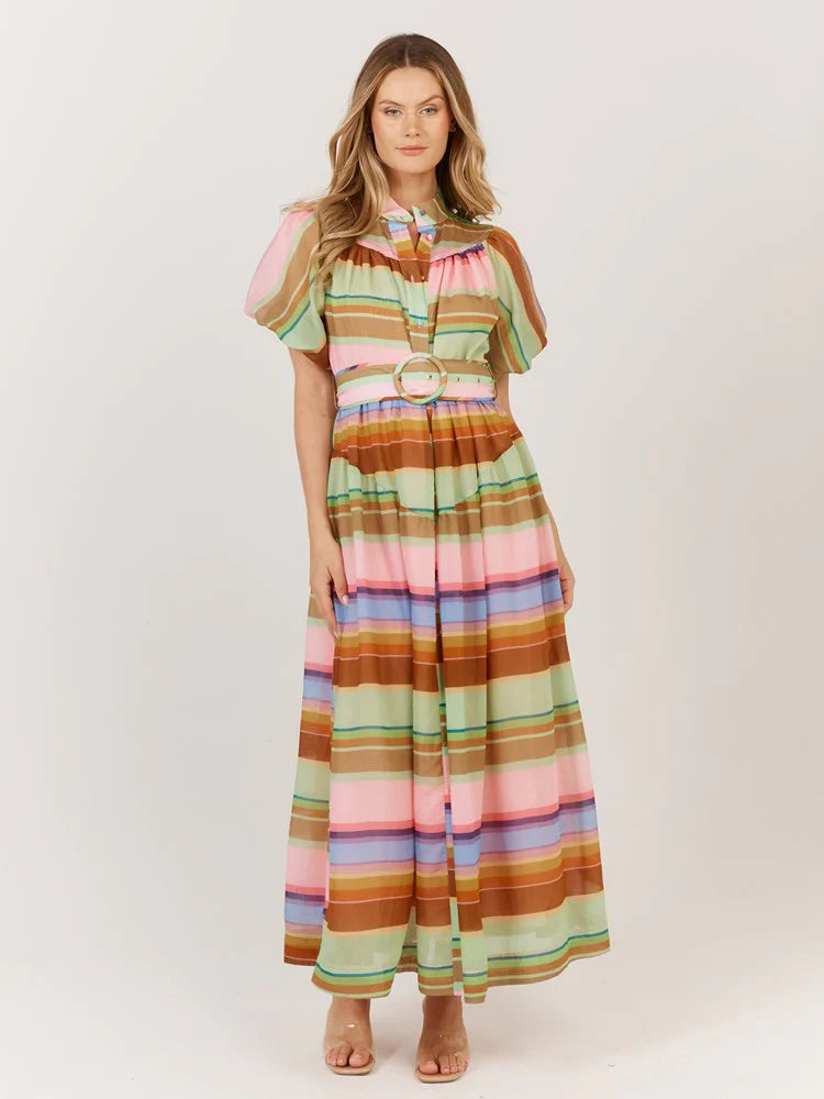 Fate + Becker Siesta Dress - Multi Stripe