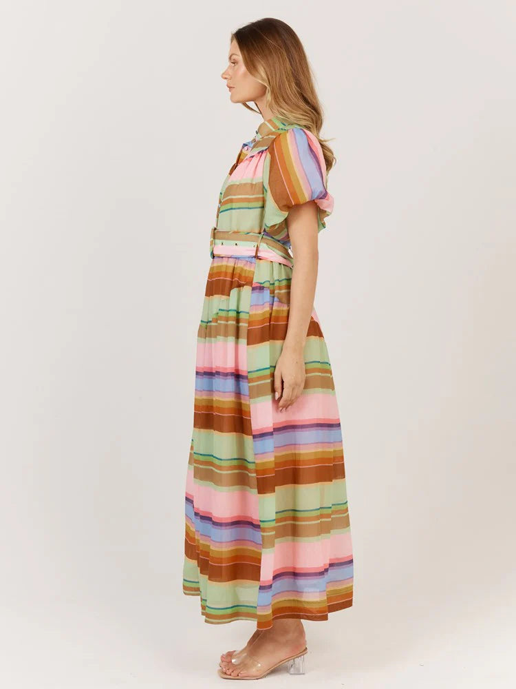 Fate + Becker Siesta Dress - Multi Stripe