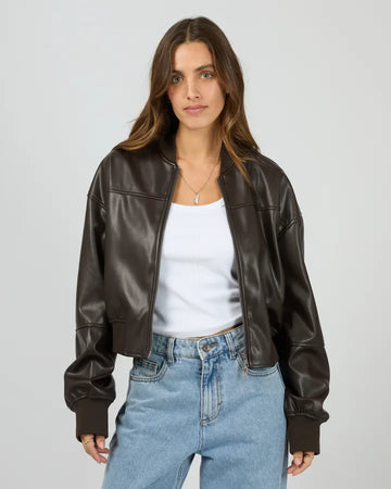 Silent Theory Luxe Bomber - Chocolate