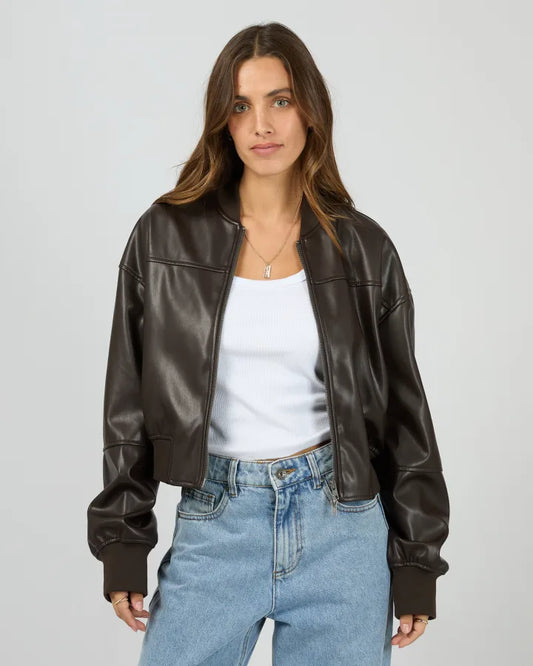 Silent Theory Luxe Bomber - Chocolate