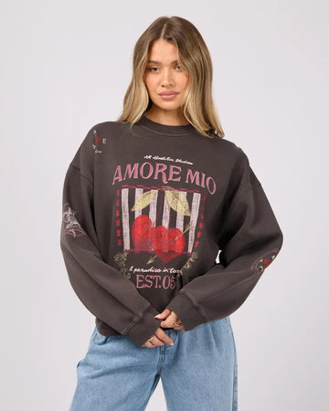 All About Eve Aurora Boxed Crew - Washed Black