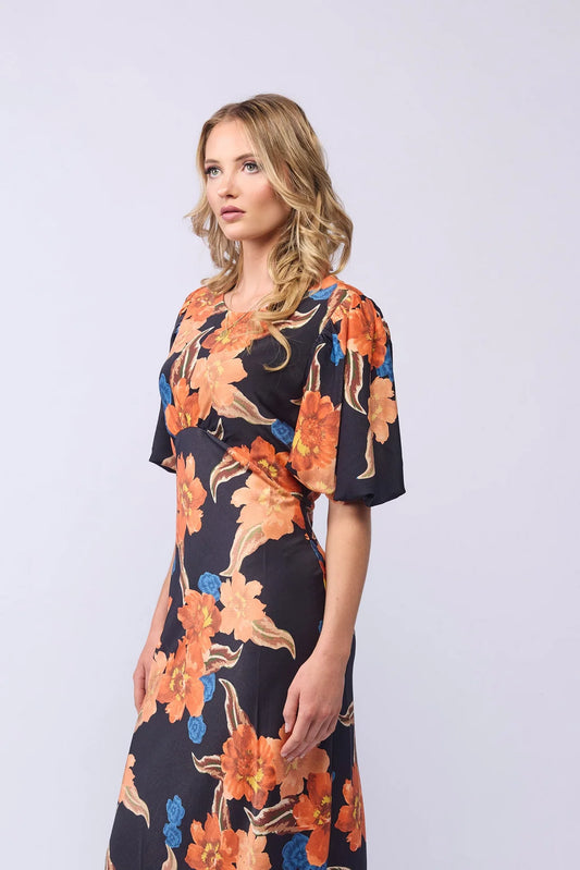 Drama The Label Amara Dress - Fire Flower