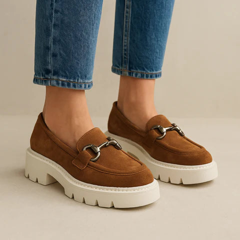 Tamara London Pargo Loafer - Dark Tan Suede