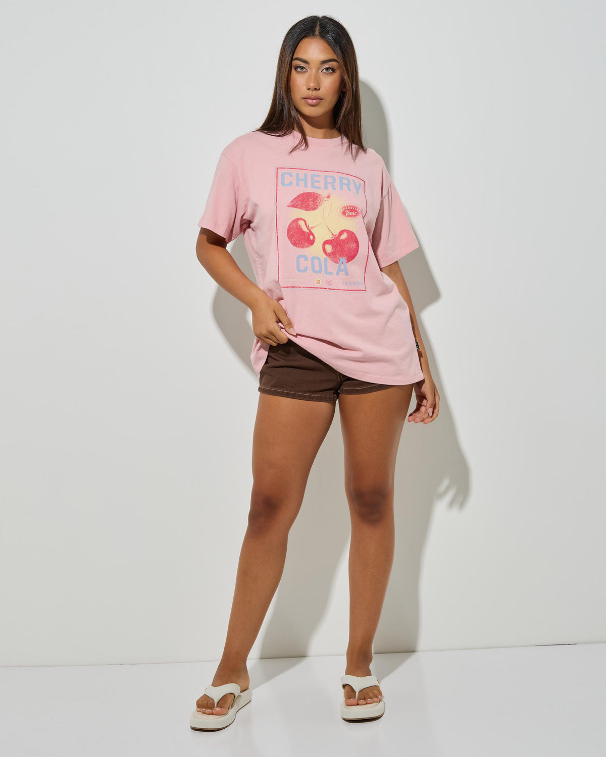 All About Eve Wild Cherry Relaxed Tee - Pink