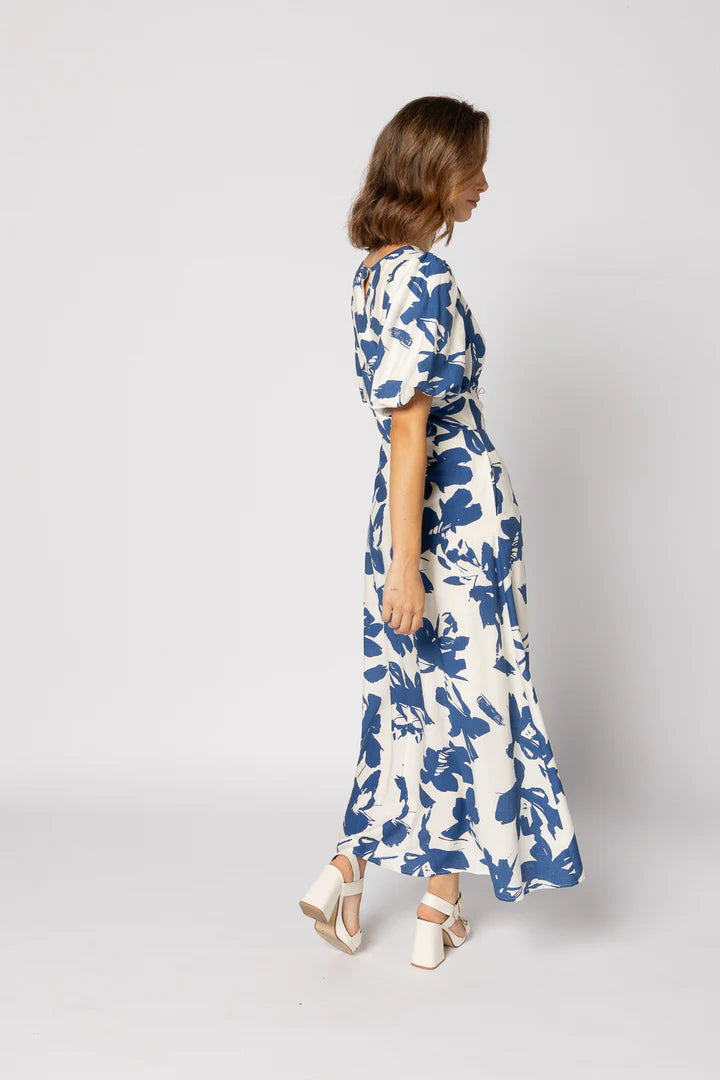 Drama The Label Halo Dress - Blue Flower