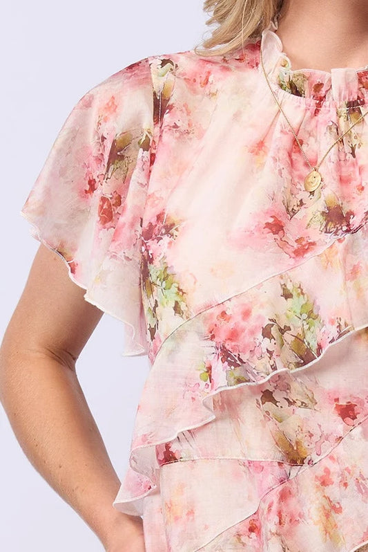 Drama The Label Freda Dress - Carnation