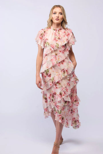 Drama The Label Freda Dress - Carnation