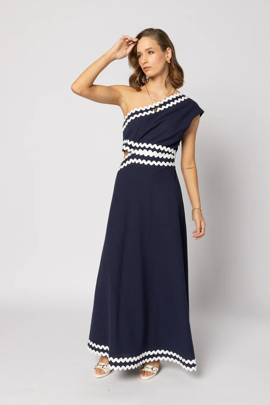 Drama The Label Rikki Dress - Navy