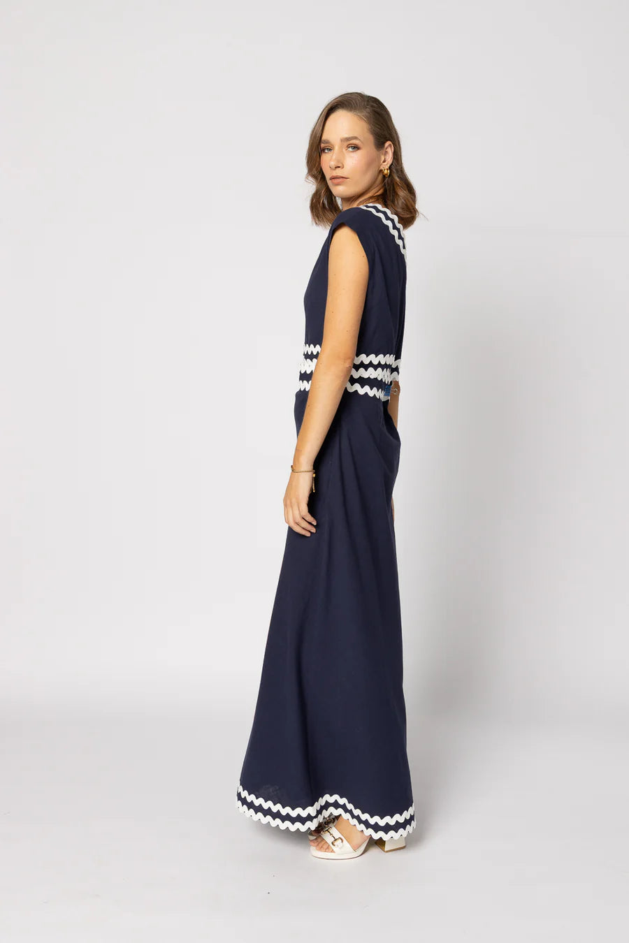Drama The Label Rikki Dress - Navy