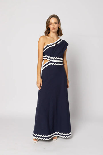 Drama The Label Rikki Dress - Navy