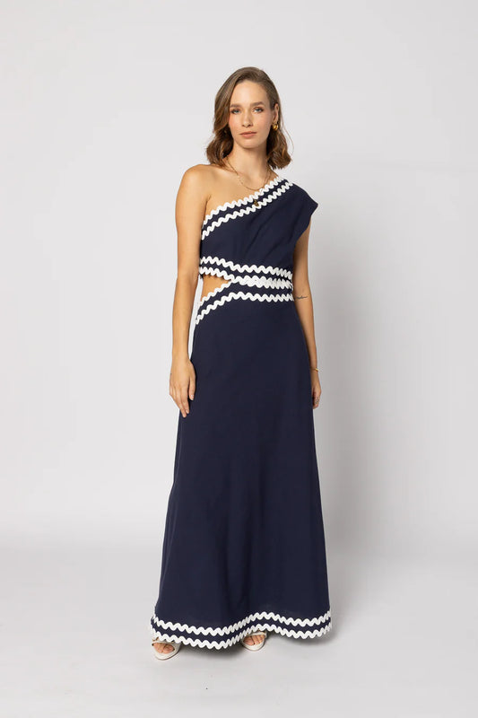 Drama The Label Rikki Dress - Navy