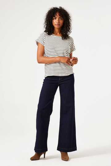 Garcia Wide Fit Jeans - Rinsed Blue