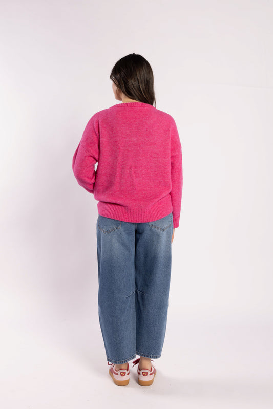 Drama The Label Rosalind Jumper - Carnation