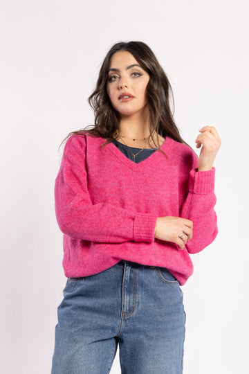 Drama The Label Rosalind Jumper - Carnation
