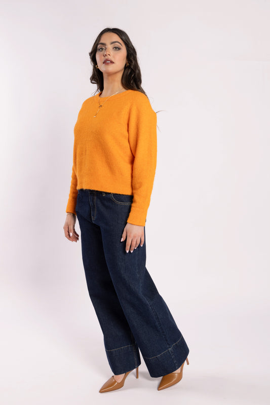 Drama The Label Adept Jumper - Mandarin
